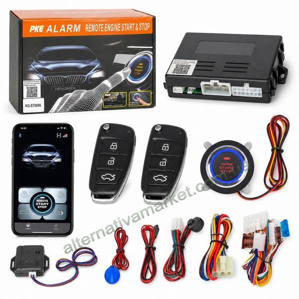 Автосигналізація START SYSTEM 8006 Bluetooth, кнопка старт стоп, запуск двигуна
