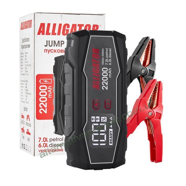 Бустер для авто Alligator JS845 1000/2000 А 22000 мА&middot;год