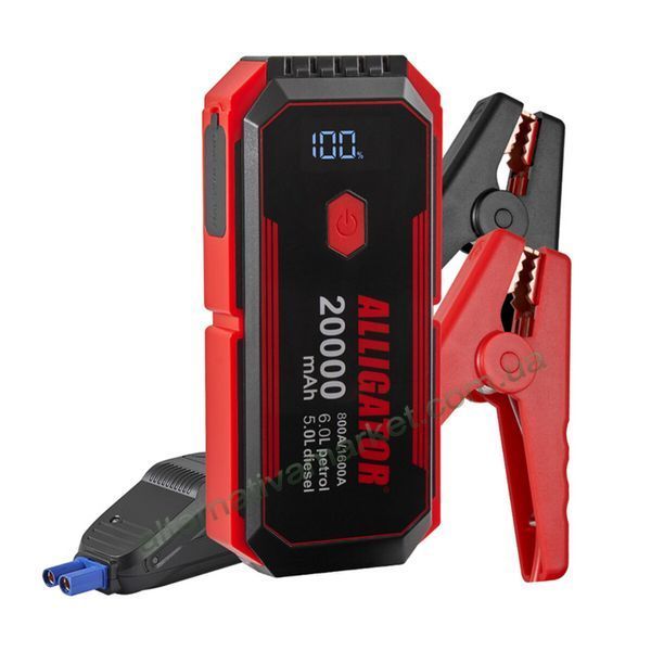 Бустер для авто Alligator JS843 800/1600 А 20000 мА&middot;год зі Smart-клемами