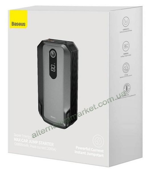 Пуско-зарядное устройство Baseus 20000 mAh, бустер для авто Jump Starter Baseus Super Energy Max