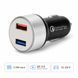 Автомобільна зарядка в прикурювач AutoExpert 004S в прикурювач, 2 USB, QC 3.0, 12/24V фото 1