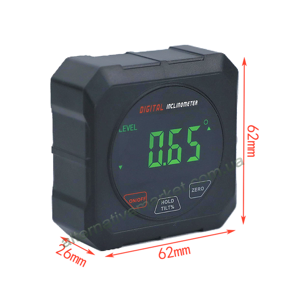 Электронный угломер магнитный Digital Inclinometer 4&times;90&deg; (цифровой инклинометр)