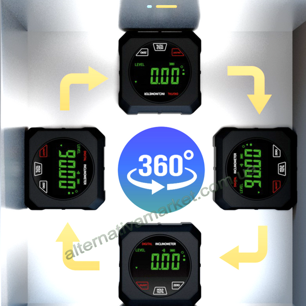 Электронный угломер магнитный Digital Inclinometer 4&times;90&deg; (цифровой инклинометр)
