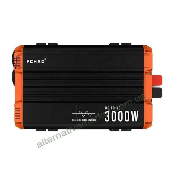 Инвертор 12V-220 синусоидальный FCHAO KSC-3000W (Чистая Синусоида, 6000Вт)