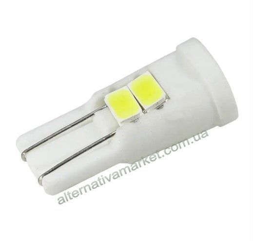 W5W LED лампи T10 5630-6 SMD, 12В, 220 лм, 1.8 Вт (комплект 2 шт.)