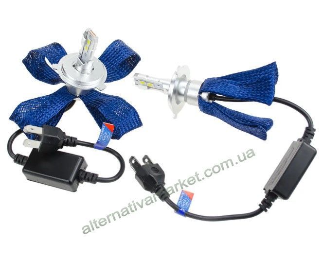 LED лампа H4 "F3-3570" пасивне охолодження (50Вт, 6500К, 9-16v, CSP CHIP 10000LM)