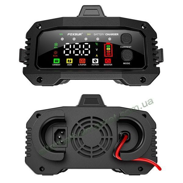 Зарядне для акумулятора Foxsur FPT-250 12V 25A / 24V 15A | AGM, GEL, EFB, LiFePO4 Зарядне для акумулятора Foxsur FPT-250 12V 25A / 24V 15A | AGM, GEL, EFB, LiFePO4