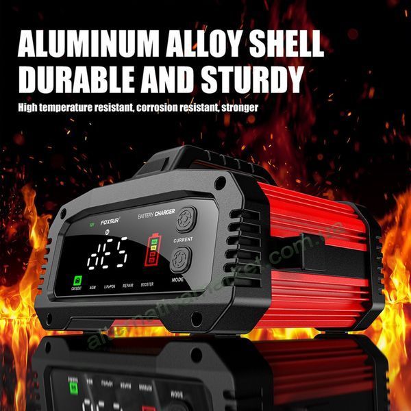 Зарядне для акумулятора Foxsur FPT-250 12V 25A / 24V 15A | AGM, GEL, EFB, LiFePO4 Зарядне для акумулятора Foxsur FPT-250 12V 25A / 24V 15A | AGM, GEL, EFB, LiFePO4