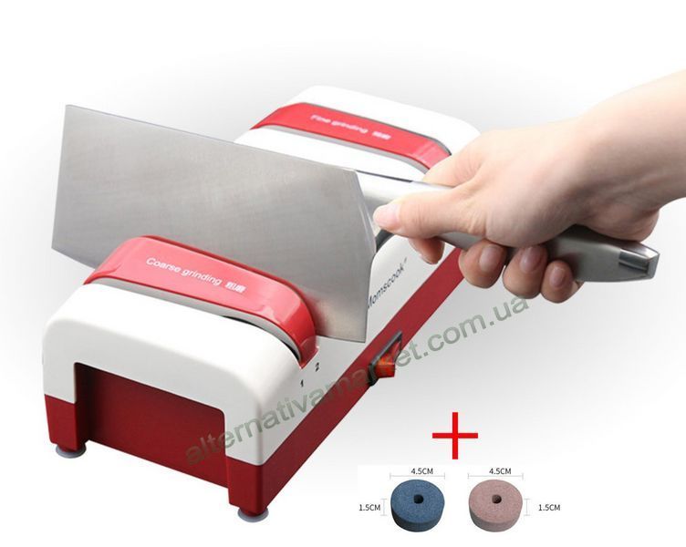Электроточилка для ножей "MomsCook MTKN-001R" (заточка ножей, ножниц, отверток, 60Вт + запаска)