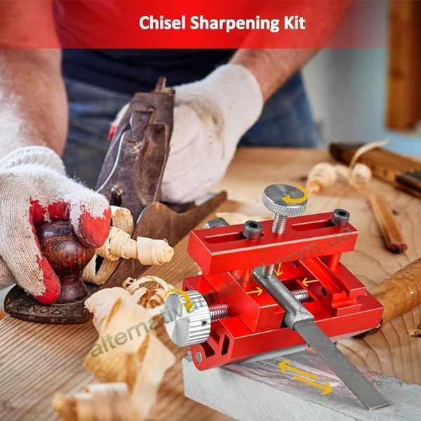 Система заточування стамесок та лез рубанків "WOODWORKER", Візок для заточування столярного інструменту