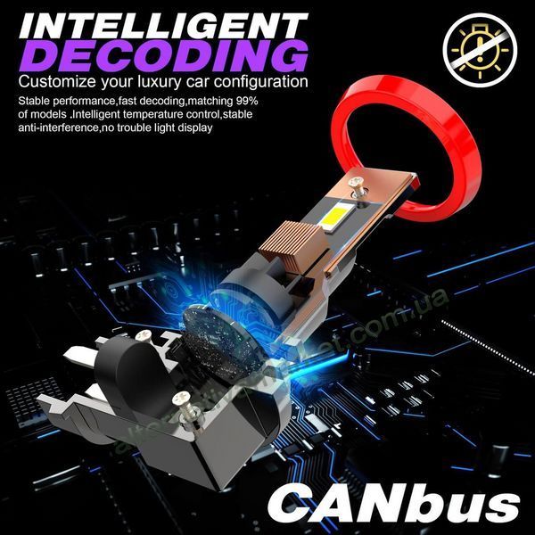 LED лампы H11 (H8, H9) CAN R2. Светодиодные лампы H11 с обманкой