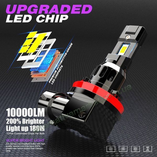 LED лампы H11 (H8, H9) CAN R2. Светодиодные лампы H11 с обманкой