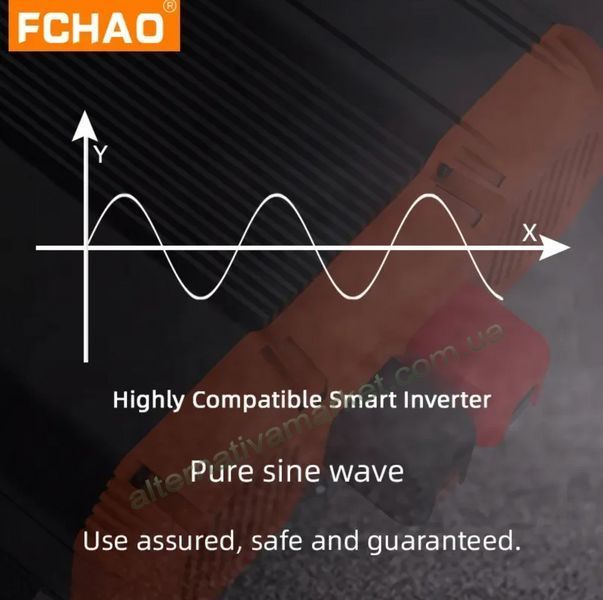 Инвертор 24V-220 синусоидальный FCHAO KSC-3500W (Чистая Синусоида, 7000Вт)