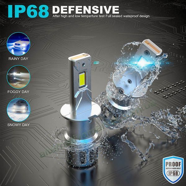 LED лампы H3 AutoLight R2 (9-16V, 80Вт, 10000Лм, 6000К)