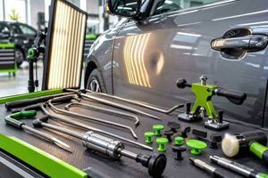 Інструменти для вирівнювання кузова автомобіля без фарбування - технологія PDR фото
