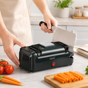 Електроточило для ножів "MomsCook GT-U08G" (заточування ножів, ножиць, викруток, 60Вт + запаска)