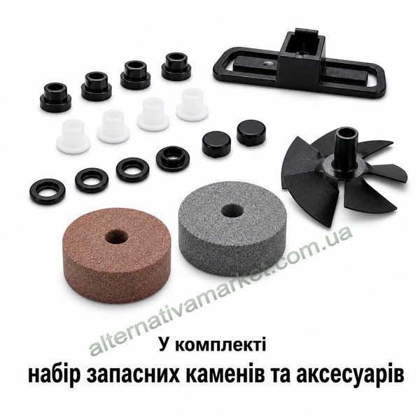 Электроточилка для ножей "MomsCook GT-U08G" (заточка ножей, ножниц, отверток, 60Вт + запаска)
