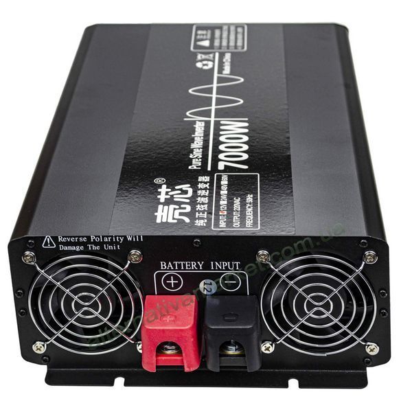 Інвертор 12V-220 "KAIX 7000W SIN", перетворювач напруги 12V-220V (Чиста Сінусоїда, 7000Вт)