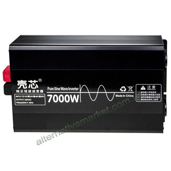 Інвертор 12V-220 "KAIX 7000W SIN", перетворювач напруги 12V-220V (Чиста Сінусоїда, 7000Вт)