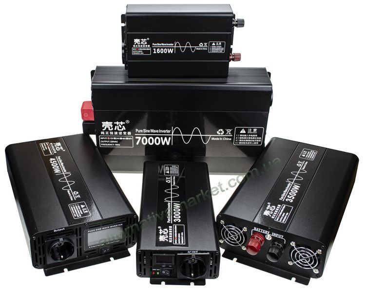Инвертор 12V-220 "KAIX 7000W SIN", преобразователь напряжения 12V-220V (Чистая Синусоида, 7000Вт)