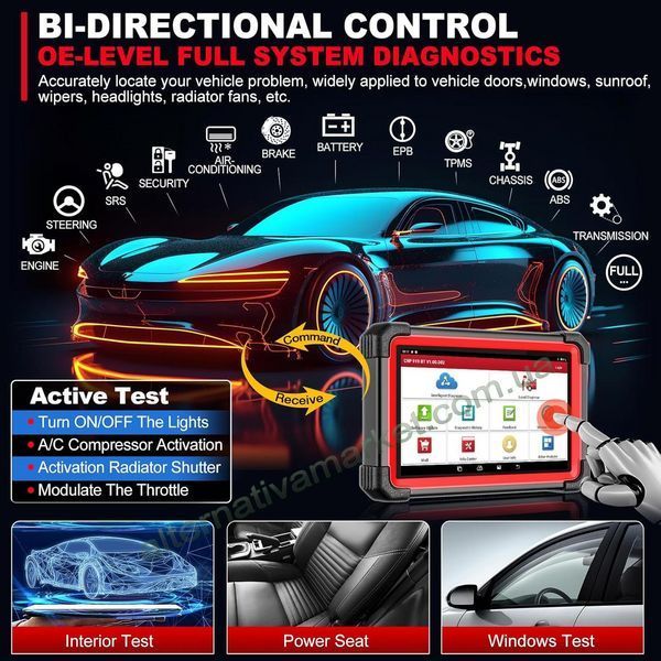 АВТОСКАНЕР LAUNCH X431 CRP919E BT професійний автосканер для комплексної діагностики