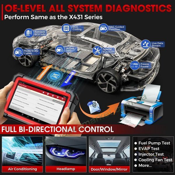 АВТОСКАНЕР LAUNCH X431 CRP919E BT професійний автосканер для комплексної діагностики