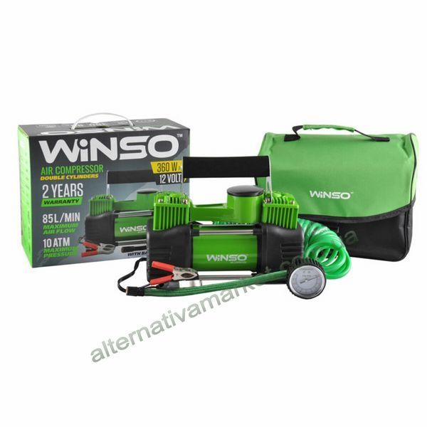 Компресор автомобільний Winso 125000 двопоршневий 85 л/хв