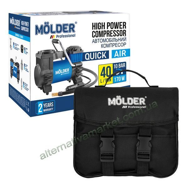 Автомобильный компрессор Molder Quick Air MA25100 40 л/мин от прикуривателя