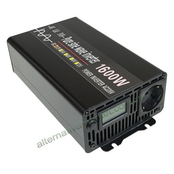 Инвертор 12 220 V, преобразователь 12 220 V 1600/800w чистая синусоида