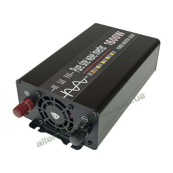 Инвертор 12 220 V, преобразователь 12 220 V 1600/800w чистая синусоида