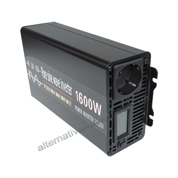 Инвертор 12 220 V, преобразователь 12 220 V 1600/800w чистая синусоида