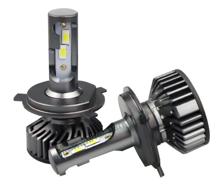 LED лампи H4 F2 (60Вт, 10000Лм, 6000К, 8&ndash;16V, CSP)