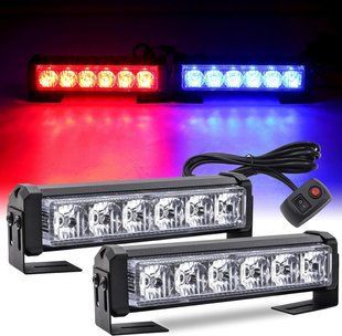 Стробоскоп красно-синий SPEC STROBE MY-079RB 12V, 2 лампы, 54 Вт