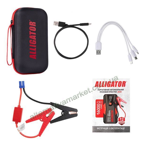 Бустер для авто Alligator JS840 400/800 А 16000 мА&middot;год
